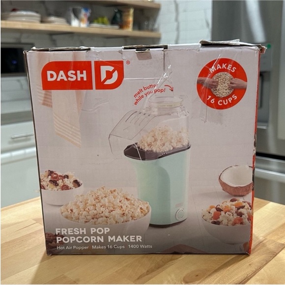New! DASH Fresh Pop Hot Air Popcorn Maker Makes 16 Cups - Picture 5 of 16